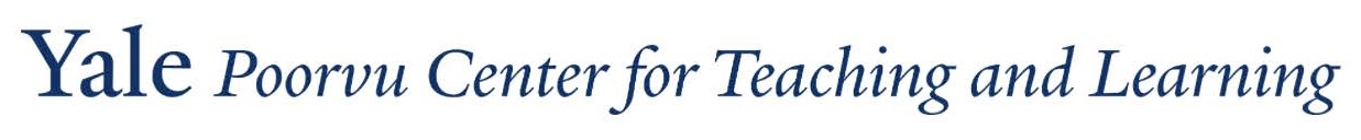 A blue and white logo for the center for teaching.